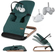 Leżaczki i huśtawki - LeŻaczek bujaczek kidwell laro skŁadany dla niemowlĄt zielony - miniaturka - grafika 1