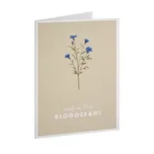 Kartki okolicznościowe i zaproszenia - Kartka Dobro - Niech Cię Pan - niebieski kwiatek - miniaturka - grafika 1