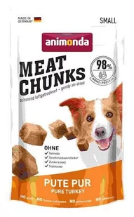 ANIMONDA Czyste kawałki mięsa Meat Chunks z Indykiem 60g - Przysmaki dla psów - miniaturka - grafika 1