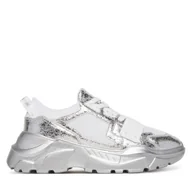 Sneakersy męskie - Sneakersy Versace Jeans Couture 78YA3SC4 Srebrny - miniaturka - grafika 1