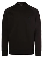 Bluzy męskie - BOSS Bluza męska - Stadler 82 Mężczyźni Bawełna czarny jednolity, M - miniaturka - grafika 1