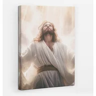 Ikony i obrazy sakralne - Ilustracja Jezusa Chrystusa - obraz polycanvas, 20x30 - miniaturka - grafika 1