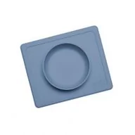 Miseczki i talerzyki dla dzieci - Ezpz Silikonowa miseczka z podkładką 2w1 Mini Bowl Indigo - miniaturka - grafika 1