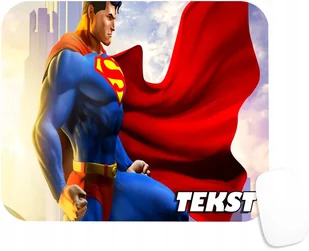 PODKŁADKA POD MYSZKĘ Z SUPERMAN BOHATER PREZENT -TEKST -20X24 - Podkładki pod mysz - miniaturka - grafika 1