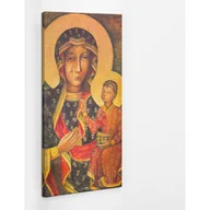 Ikony i obrazy sakralne - Czarna Madonna Częstochowska - obraz polycanvas, 50x100 - miniaturka - grafika 1