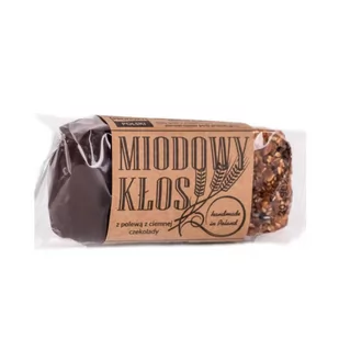 Łysoń Baton miodowy kłos z ciemną czekoladą - Łysoń - 80g 01366 - Batoniki - miniaturka - grafika 1