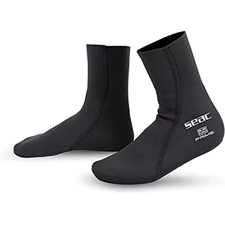 Skarpetki męskie - SEAC SEAC Unisex Prime 2 mm neopren, skarpety do nurkowania z podszewką nylonową, czarne, XS 0210100070025A - grafika 1