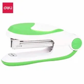 Zszywacze biurowe - Zszywacz Deli do 15 kartek zszywki 10" biało-zielony - miniaturka - grafika 1