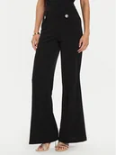 Spodnie damskie - Rinascimento Spodnie materiałowe CFC0019594002 Czarny Regular Fit - miniaturka - grafika 1