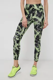 Legginsy - DKNY Legginsy damskie kolor zielony wzorzyste - - grafika 1