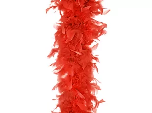 Party Deco Boa - czerwony - 180 cm. BOA-007 - Dodatki do strojów karnawałowych - miniaturka - grafika 1