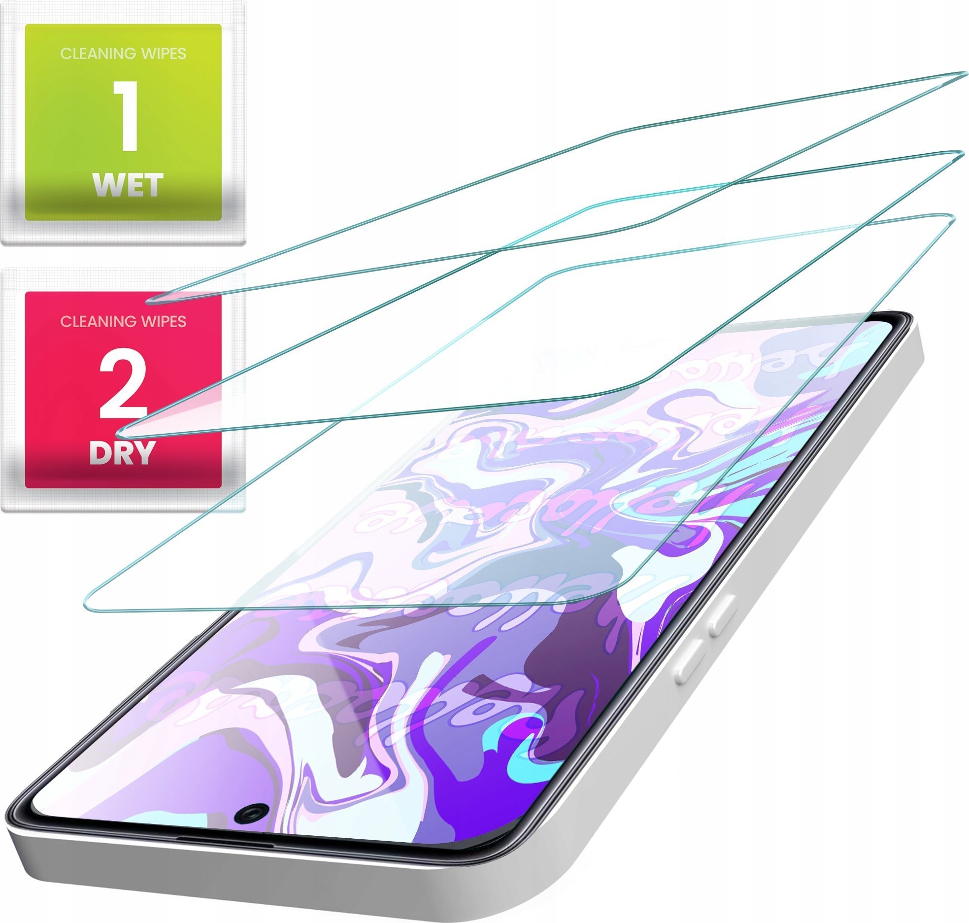 Hello Case 3-PAK Szkło Hartowane do Xiaomi Poco M6 5G 9H, płaskie 2.5D, ochronne