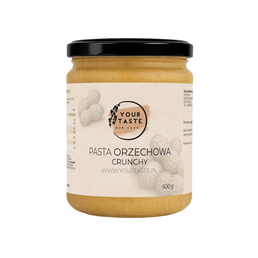 Your Taste Pasta orzechowa crunchy Masło orzechowe 500g