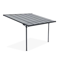 Garaże i wiaty - Wiata tarasowa ATLANTA 3,7x3m Cold Grey - miniaturka - grafika 1