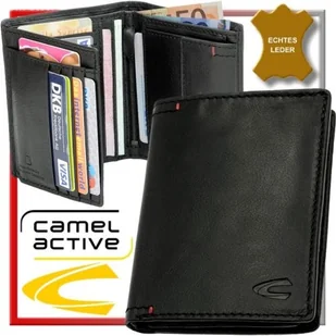 CAMEL ACTIVE 181 704 60 skórzany portfel męski czarny 181 704 60 - Portfele - miniaturka - grafika 1