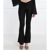 Spodnie damskie - TWINSET Spodnie | flare fit - miniaturka - grafika 1