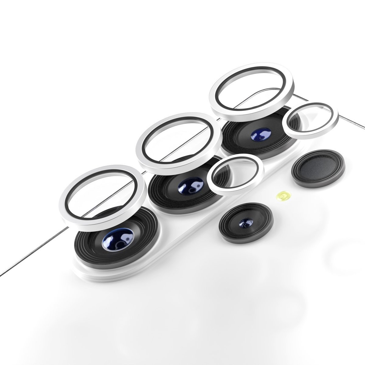 Etteri Camera Lens Protector szkło na aparat do Samsung Galaxy S26 Ultra srebrne