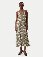 Sukienki - Vero Moda Sukienka letnia Jennifer 10341973 Zielony Regular Fit - miniaturka - grafika 1