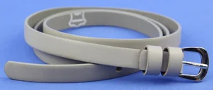 Pasek Skórzany PAS-MAX (PL) Damski Skóra Licowa 15 mm SZARY Wąski k70 - Paski - miniaturka - grafika 4