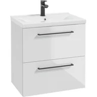 Szafki łazienkowe - Ø NAS Metro System szafka 60 cm podumywalkowa wisząca biała 190-D-06058 - miniaturka - grafika 1