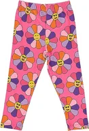 Legginsy - Småfolk Dziewczęce legginsy kwiatowe, Rosa, 3-4 Lata - miniaturka - grafika 1