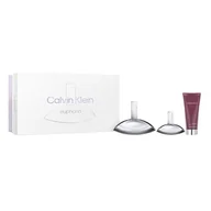 Zestawy kosmetyków damskich - SET CALVIN KLEIN Euphoria Woman EDP Spray 100ml + EDP Spray 30ml + BODY LOTION 100ml - miniaturka - grafika 1