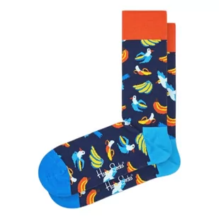 Happy Socks Banana Bird Sock, kolorowe i zabawne, Skarpety dla kobiet i mężczyzn, Niebieski (41-46) - Skarpetki męskie - miniaturka - grafika 1