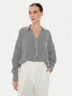 Koszule damskie - Vero Moda Koszula Bumpy 10311681 Czarny Oversize - miniaturka - grafika 1