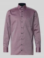 Koszule męskie - Koszula biznesowa o kroju modern fit z kołnierzykiem typu kent - miniaturka - grafika 1