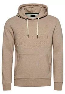 Superdry Męska bluza z kapturem, Beżowy Snowy Ciasto, M - Bluzy męskie - miniaturka - grafika 1