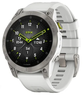 Garmin Garmin Epix 2 Sapphire Tytanowy Biały - Smartwatch - miniaturka - grafika 1