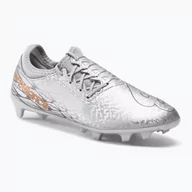 Piłka nożna - Buty piłkarskie dziecięce New Balance Furon v7 Dispatch JNR FG silver - miniaturka - grafika 1