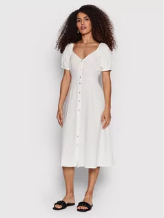 Sukienki - Vero Moda Sukienka codzienna Jesmilo 10260300 Biały Regular Fit - grafika 1