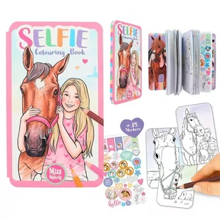 Kolorowanka MISS MELODY KONIE Selfie - Kolorowanki, wyklejanki - miniaturka - grafika 1