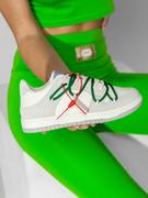 Moda i Uroda OUTLET - Zielone buty damskie sneakersy Denley SN1002 - miniaturka - grafika 1