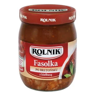 Rolnik Fasolka po bretońsku z kiełbasą 550 g - Szybkie dania obiadowe - miniaturka - grafika 1