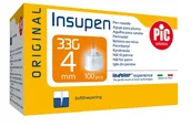 Glukometry i akcesoria dla diabetyków - Artsana PIC Insupen 33 G 4 mm igły do penów insulinowych Original x 100 szt |  OD 199 PLN! - miniaturka - grafika 1
