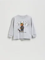 Bluzki dla niemowląt - Reserved - Longsleeve z nadrukiem - ciemnoszary - miniaturka - grafika 1