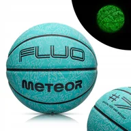 Piłki dla dzieci - Piłka do koszykówki piłka koszowa do gry w kosza świecąca FLUO r.7 Meteor - miniaturka - grafika 1