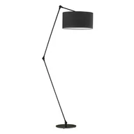 Lampy stojące - Nowoczesna Lampa Podłogowa Do Salonu Bari Velur, Czarny - miniaturka - grafika 1