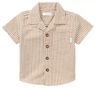 Bluzki dla niemowląt - Noppies Baby Bluzka w paski z włosami dla chłopców, Caramel Brown - P900, 56 - grafika 1
