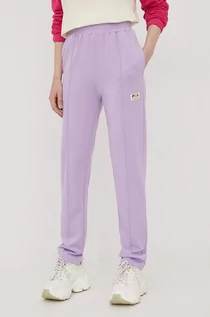 Spodnie damskie - Fila spodnie dresowe damskie kolor fioletowy - grafika 1