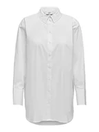 Koszule damskie - JACQUELINE de YONG Koszula damska długa, biały, 40 - miniaturka - grafika 1