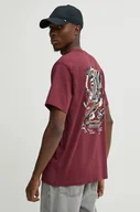Koszulki męskie - Volcom t-shirt bawełniany męski kolor różowy z nadrukiem A5232414 - miniaturka - grafika 1