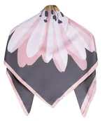 Apaszki i szaliki damskie - Chusta apaszka elegancka z ogromnym kwiatem - miniaturka - grafika 1