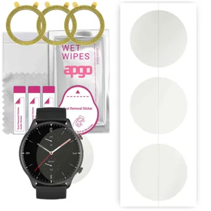 3x Folia hydrożelowa MATOWA do Amazfit GTR 2 Sport - apgo Smartwatch Hydrogel MATTE Protection Ochrona na ekran smartwatcha - Akcesoria do smartwatchy - miniaturka - grafika 1