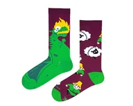 Skarpetki męskie - Smok Wawelski - skarpetki nie do pary - miniaturka - grafika 1