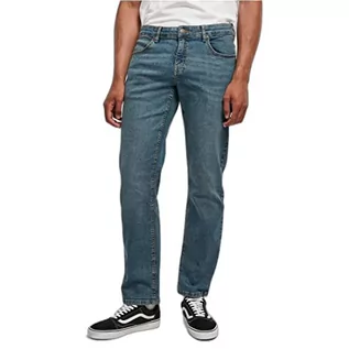 Spodenki męskie - Urban Classics Męskie spodnie jeansowe Carpenter Back, Piasek zniszczony sprany, 28 - grafika 1