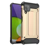 Etui i futerały do telefonów - Hybrid Armor pancerne hybrydowe etui pokrowiec Samsung Galaxy A22 4G złoty - miniaturka - grafika 1