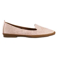 Mokasyny damskie - Sergio Leone Pudrowe Lordsy Snake Print różowe - miniaturka - grafika 1